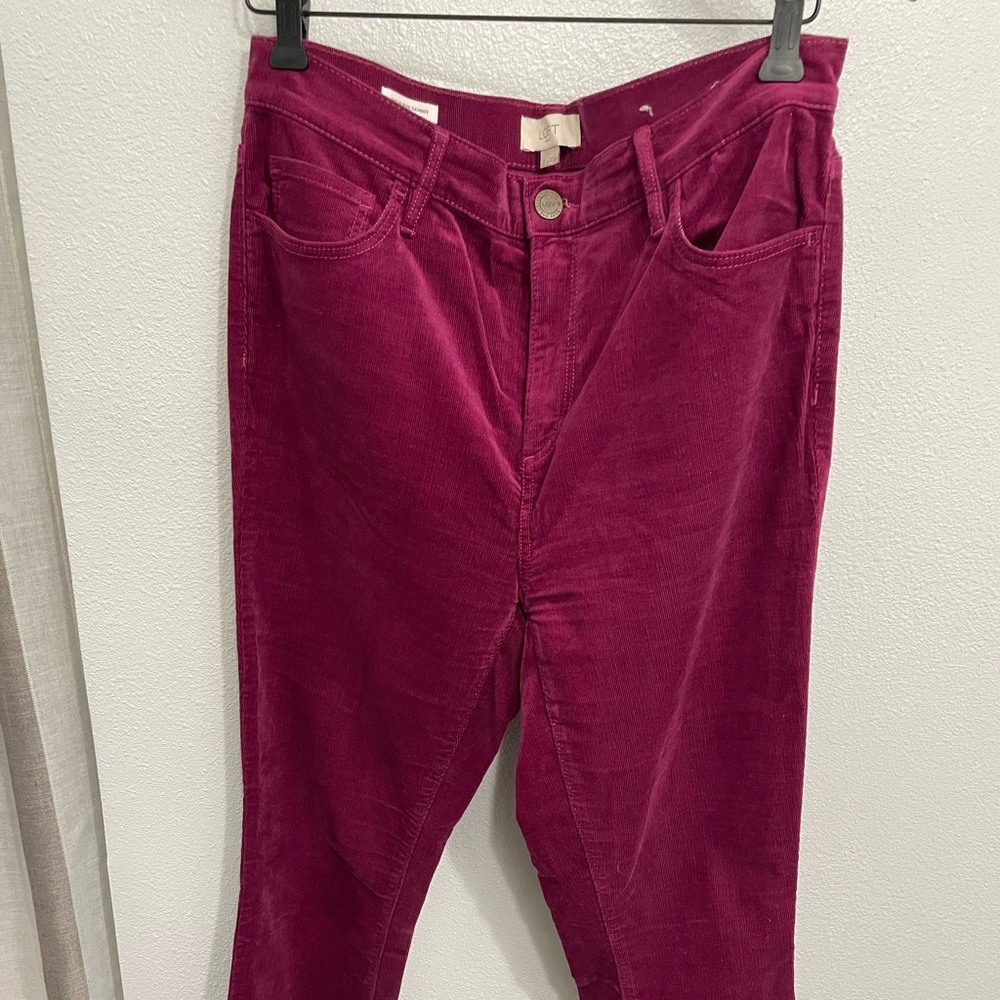 LOFT Corduroy High Rise Skinny Pant